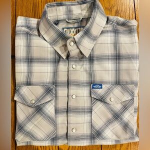 DIXXON Flannel Company, J & P Cycles Shirt, size medium, long sleeve, pearl snap